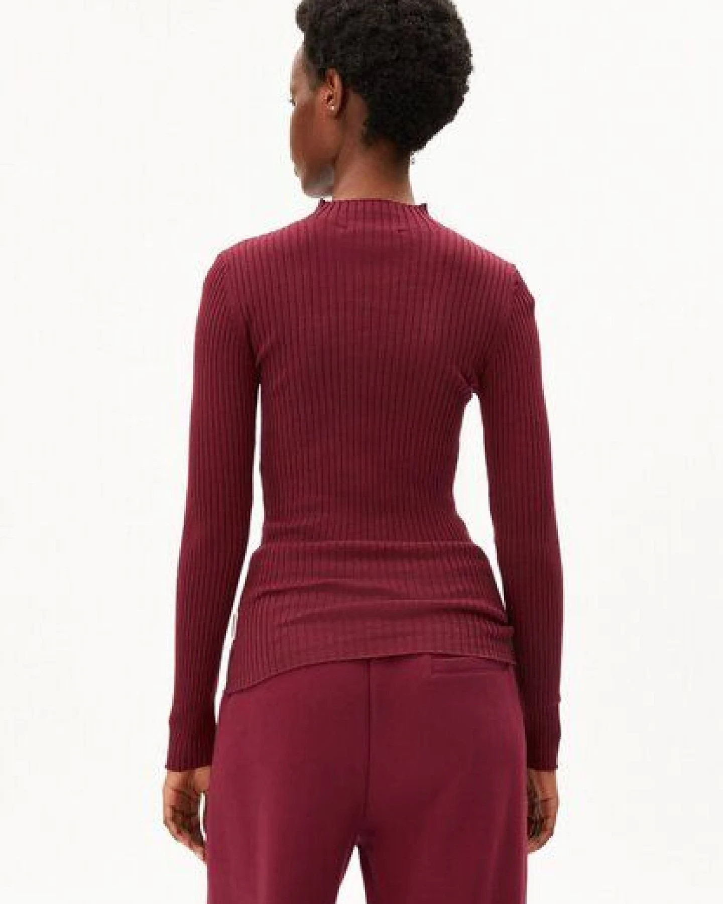 ARMEDANGELS ALAANIA Damen Pullover Slim Fit aus Bio-Baumwolle – Ansicht 2