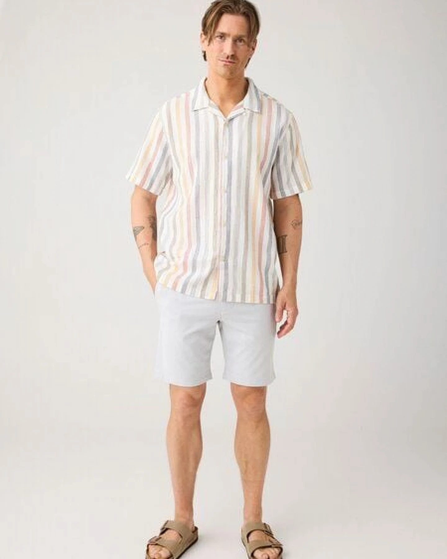 KnowledgeCotton Apparel Twill-Shorts CHUCK regular aus Bio-Baumwolle – Ansicht 2