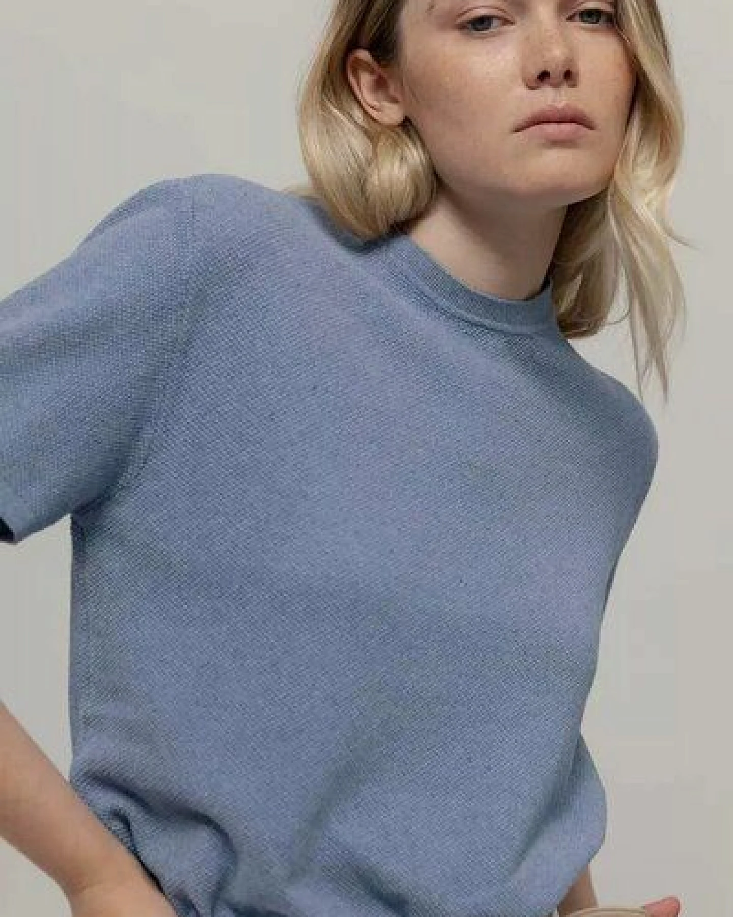 Rifò Feinstrick T-Shirt Modell: Carlotta – Ansicht 2