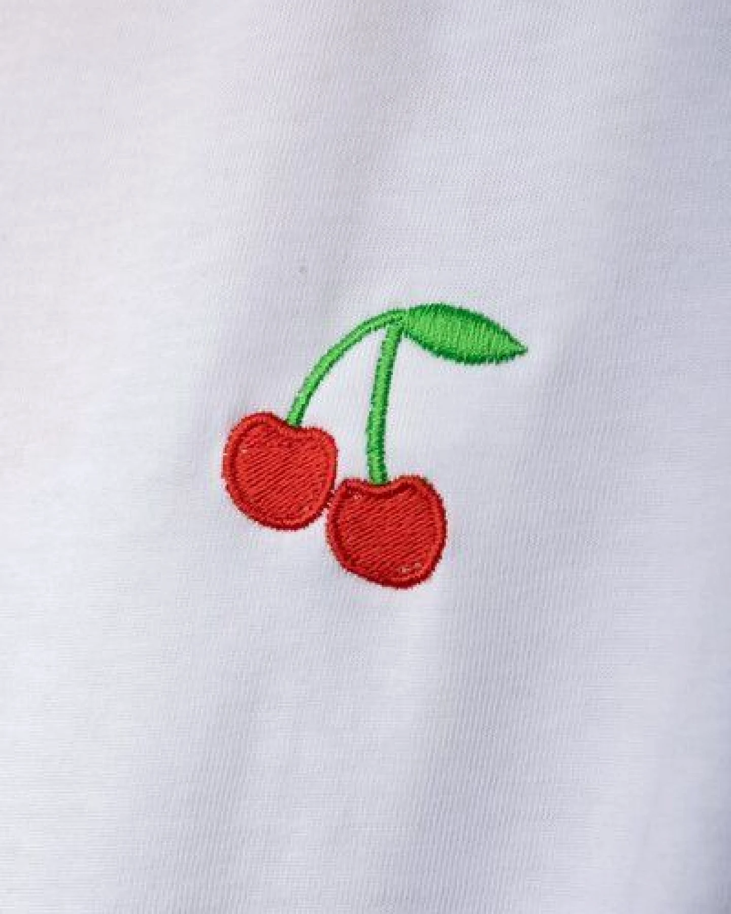 ettics STUDIO boxy organic crop tee bright white embroidery – Ansicht 2