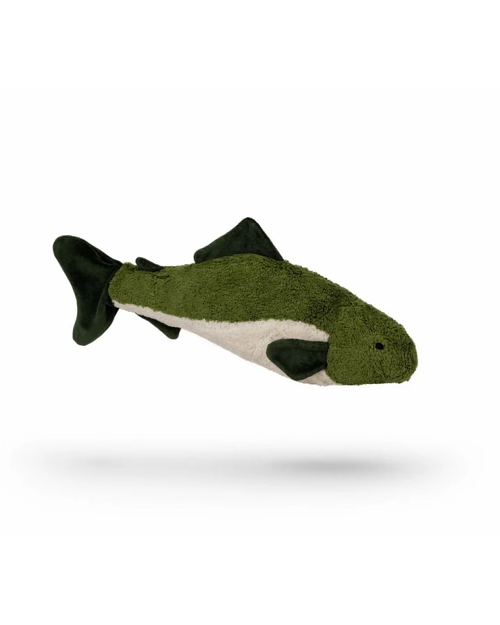 Kuscheltier Fisch tannengrün 41 x 5,5 x 15 cm