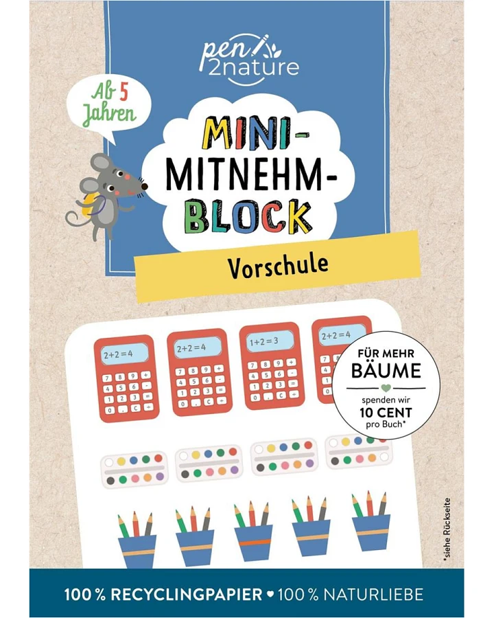 Mini-Mitnehm-Block - Vorschule Bilderbuch, ab 5 Jahren (96 Seiten)
