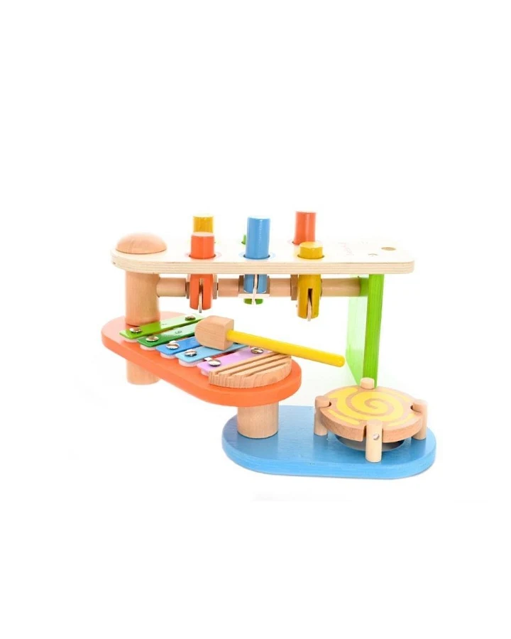 EverEarth Xylophon und Klopfbank 15,4 x 28,5 x 10 cm