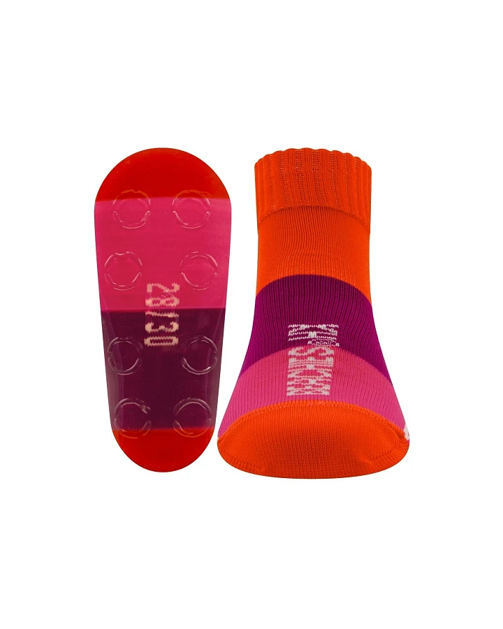 Beachies Strandsocke Blockringel Kinder pink Gr.19/21