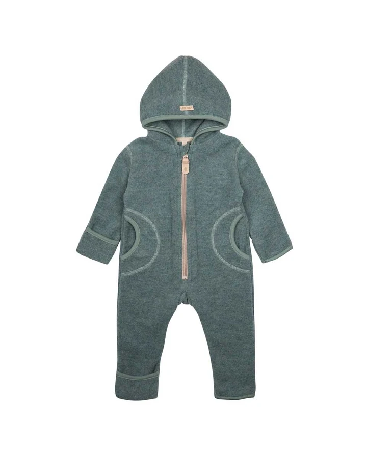 PURE PURE by Bauer Baby und Kinder Overall Zipper salbei Gr.74/80