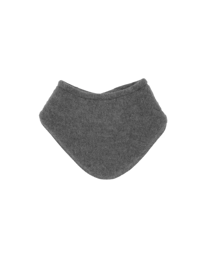 Dreieckstuch Bio-Schurwolle Fleece mittelgraumeliert Gr. 0 (0-3 Mon.)