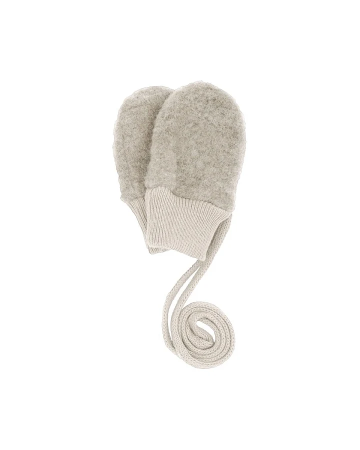 Baby Handschuhe Bio-Schurwolle Fleece düne Gr. 3 (3 Mon.)