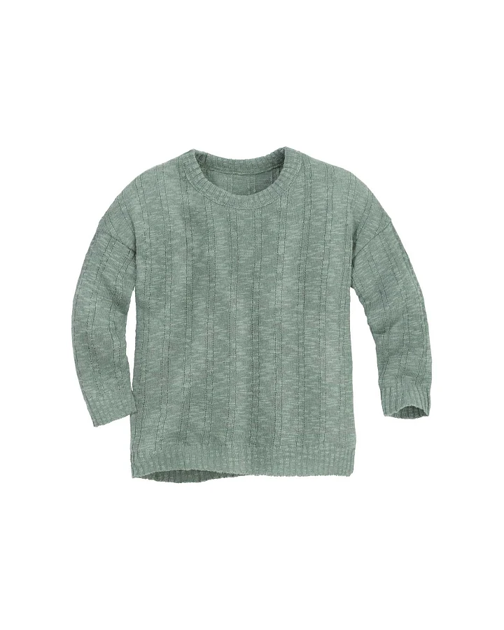Disana Kinder Leinen-Pullover jade Gr.86/92