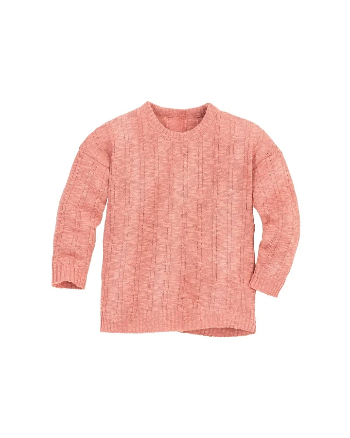 Disana Kinder Leinen-Pullover softpink Gr.86/92