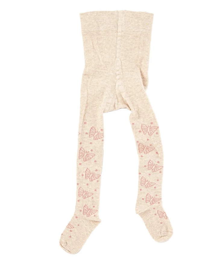 Babystrumpfhose Baumwolle (kbA) beige-melange Gr. 00