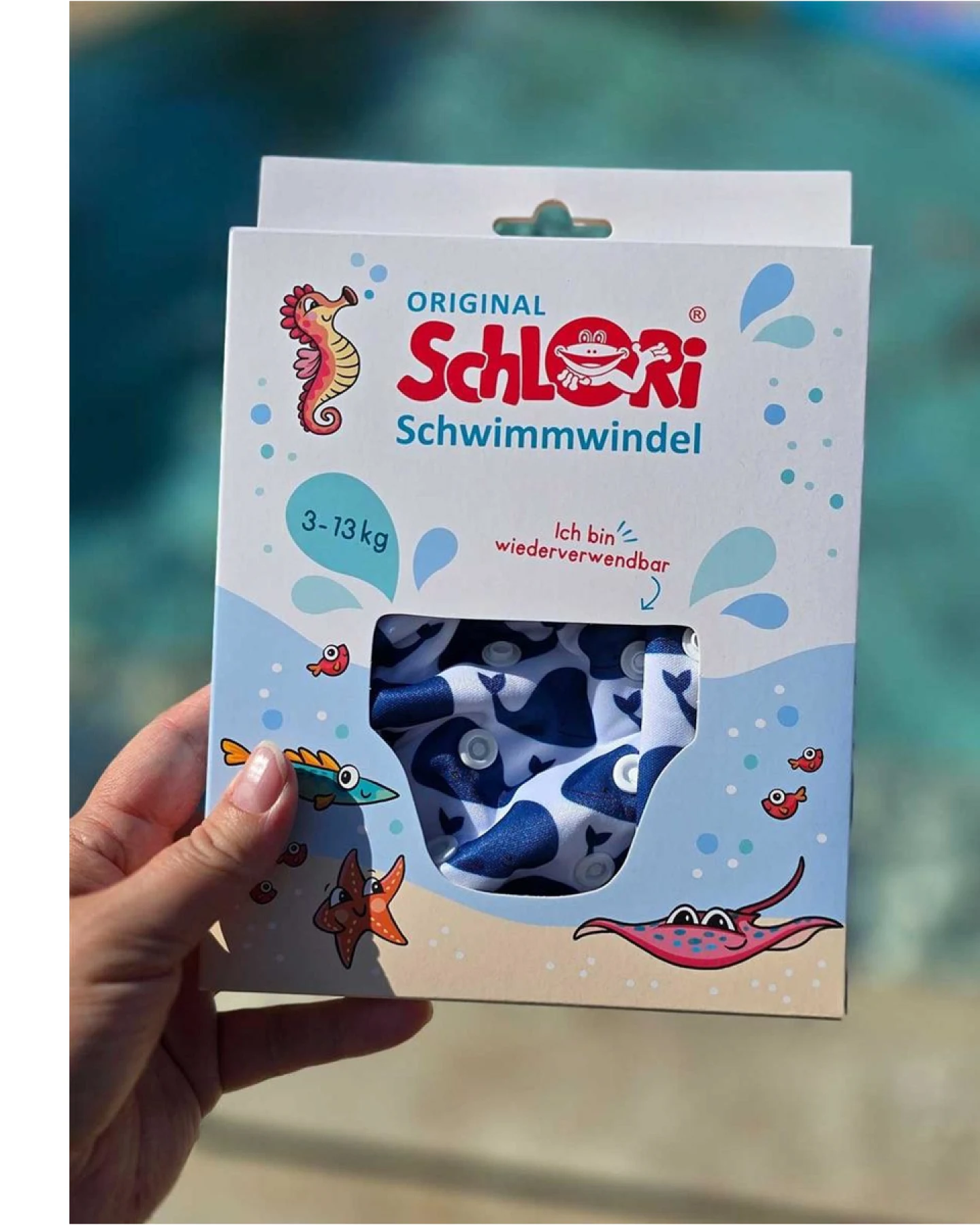 Schlori Schwimmwindel "Wal" 3 - 13 kg, Geburt - ca. 2,5 Jahre – Ansicht 2