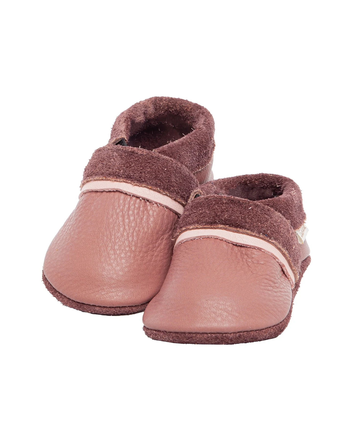 Baby und Kinder Hausschuhe Krabbelschuhe Ecopell Leder roseberry Gr.18/19 – Ansicht 2