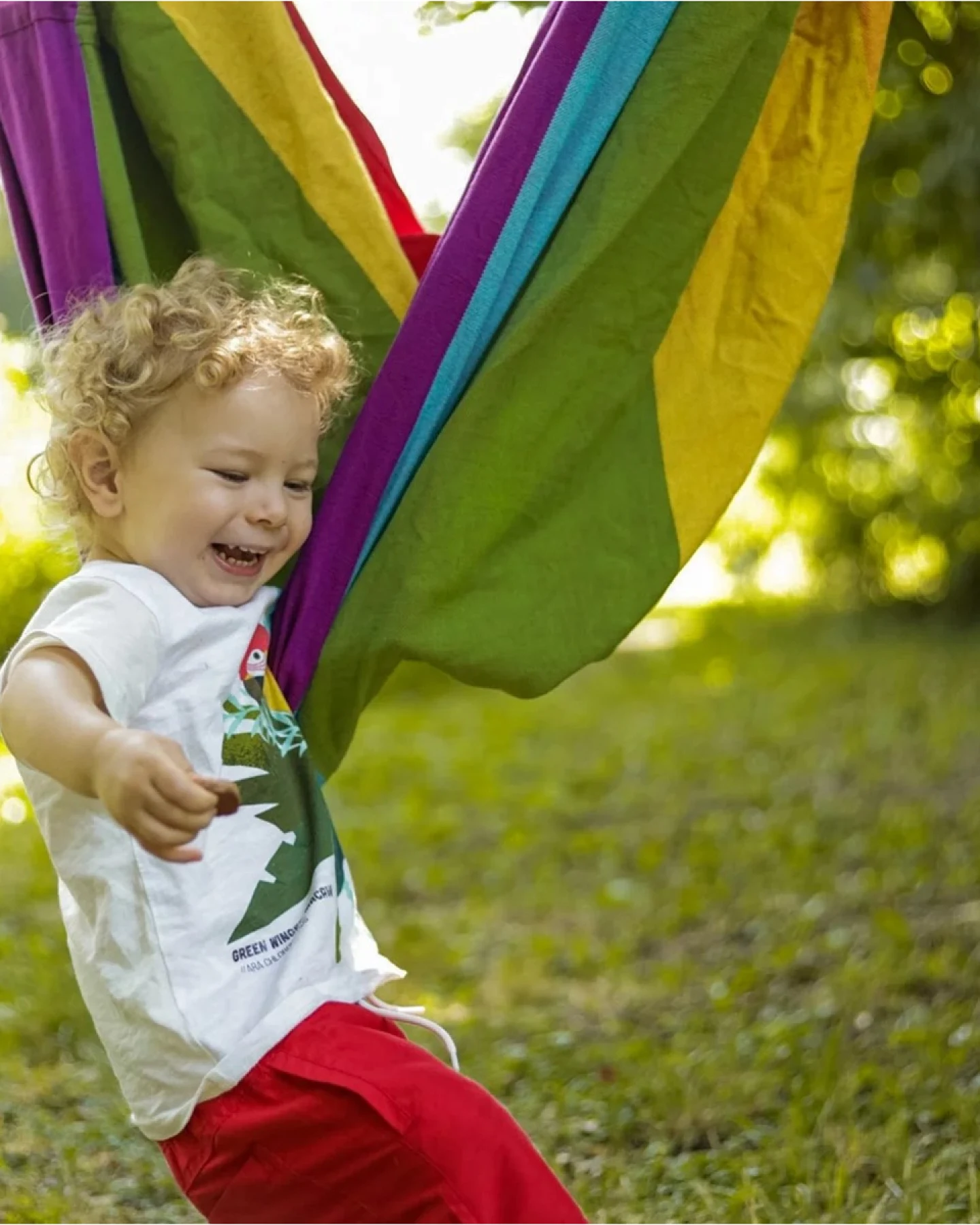 Anjo Kinderhängesitz rainbow 80 x 120 cm Tuchfläche – Ansicht 2