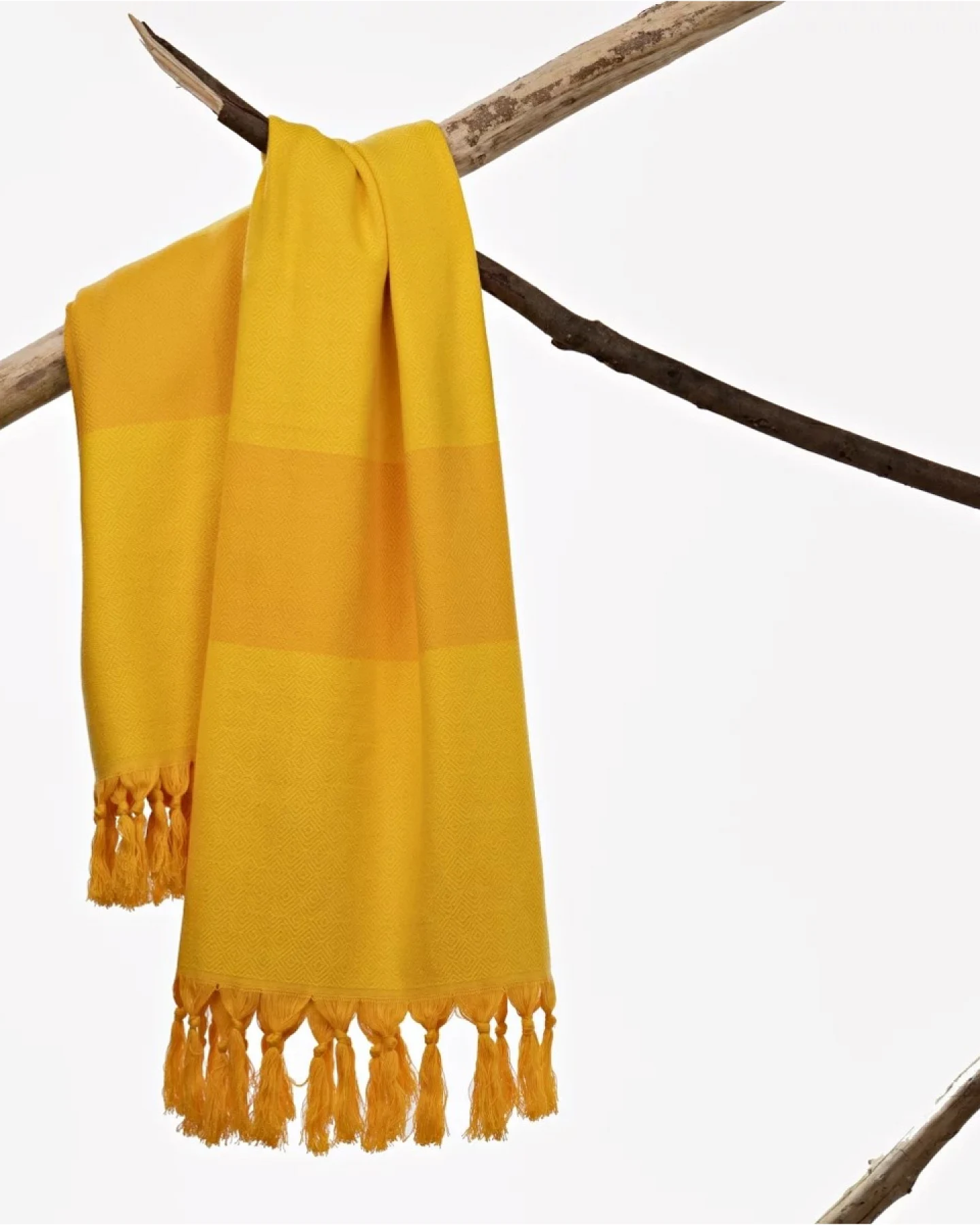 Hamam Strandtuch mango-gelb Maße 100 x 180 cm – Ansicht 2