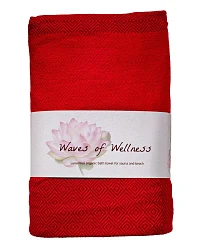 Produktseite: Hamam Strandtuch amora-rot Maße 100 x 180 cm
