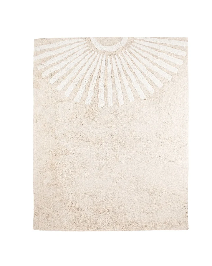 Teppich Bio-Baumwolle "Sonne" karibik-sand Maße 100 x 130 cm