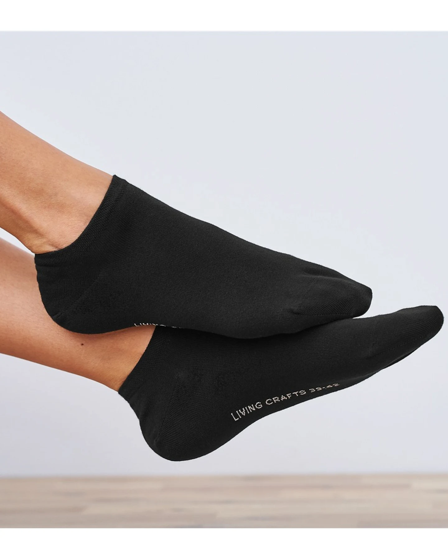 Living Crafts Sneaker-Socken "Abby", 2er-Pack, black Gr. 35-38 – Ansicht 2