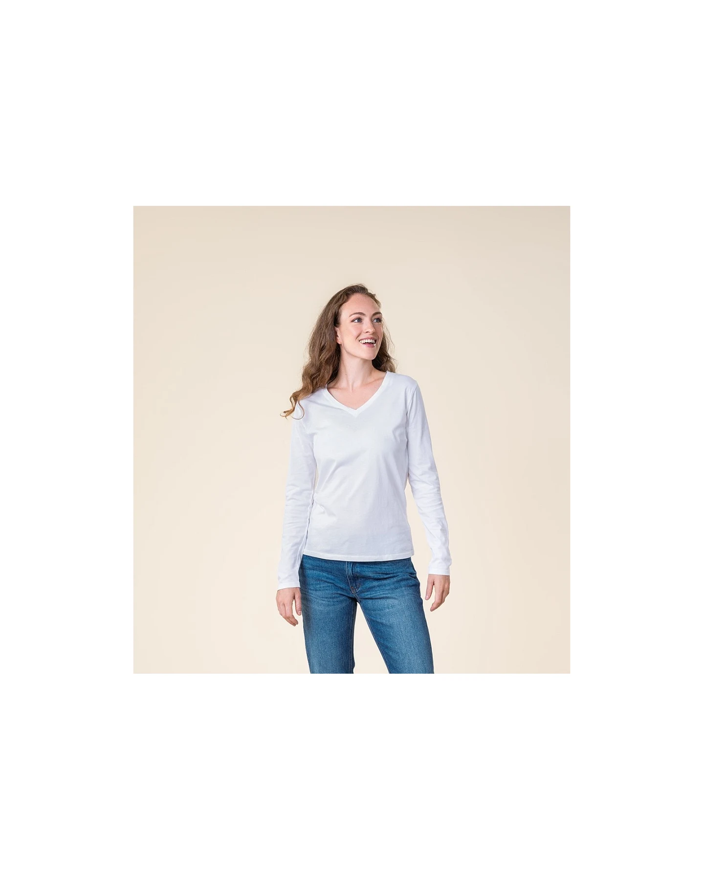 Living Crafts Langarm-Shirt "Tarana", white Gr. S – Ansicht 2