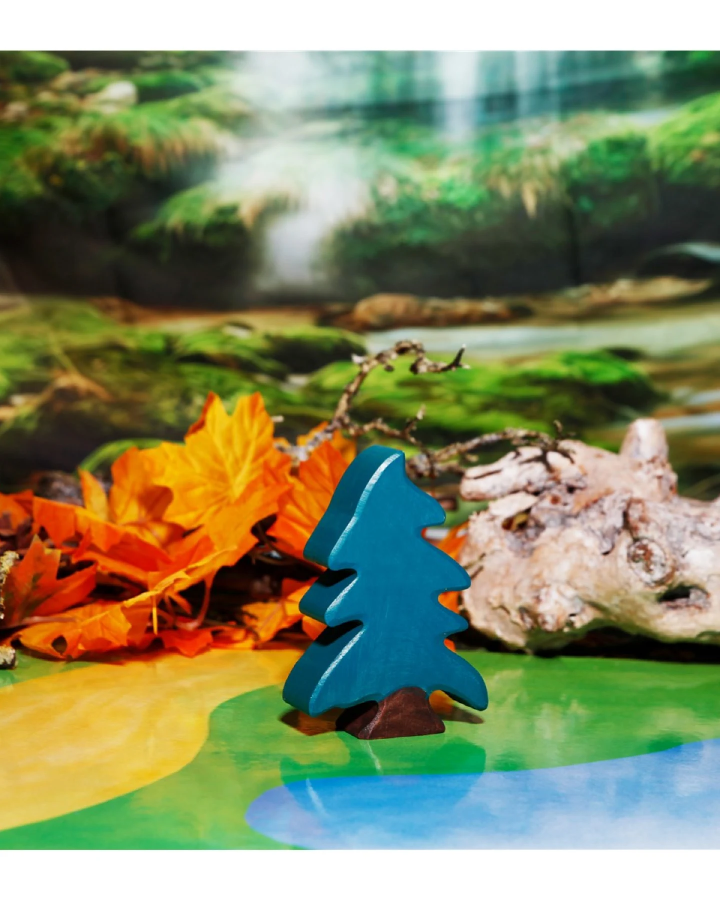 Holztiger Holzfigur "Nadelbaum, klein" Wald und Wiese Maße 8 x 2,3 x 11 cm – Ansicht 2
