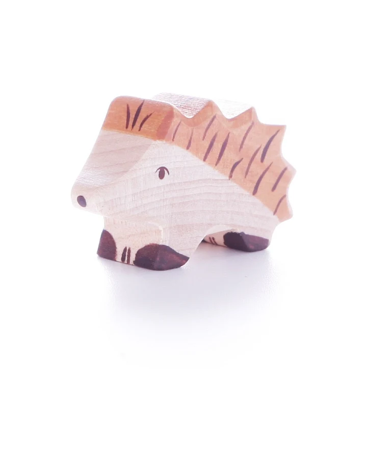 Holztiger Holzfigur "Igel, klein" Wald und Wiese Maße 5 x 1,9 x 3 cm