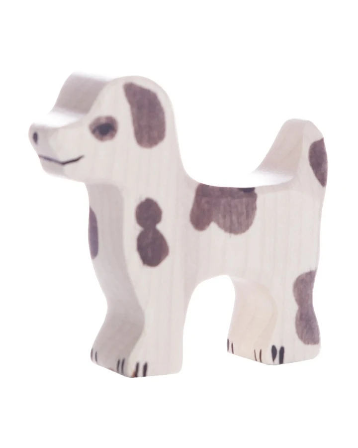 Holztiger Holzfigur "Hofhund, klein" Auf dem Bauernhof Maße 6 x 1,9 x 5,5 cm
