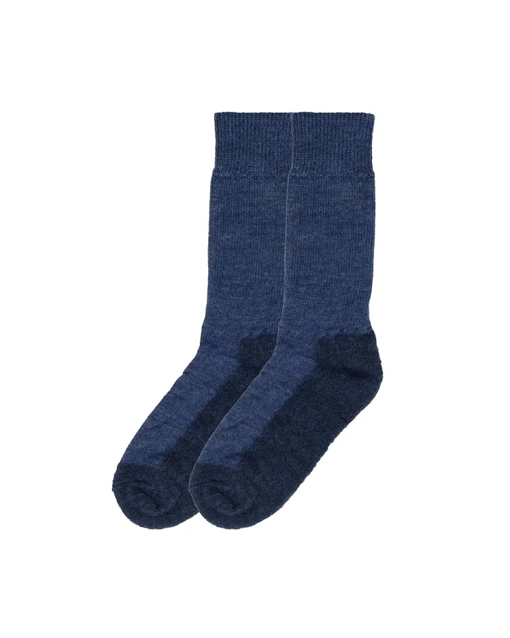 Damen Trekkingsocken Bio-Schurwolle jeans-nacht Gr. 40-41