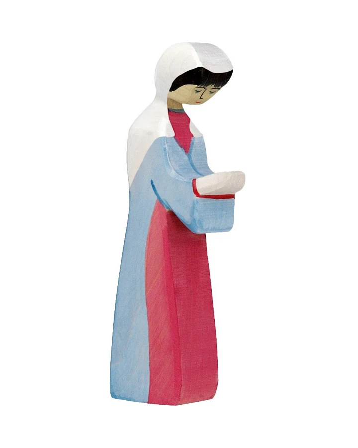 Holztiger Holzfigur "Maria 2" Schöne Weihnachtszeit Maße 6 x 2,3 x 14,5 cm