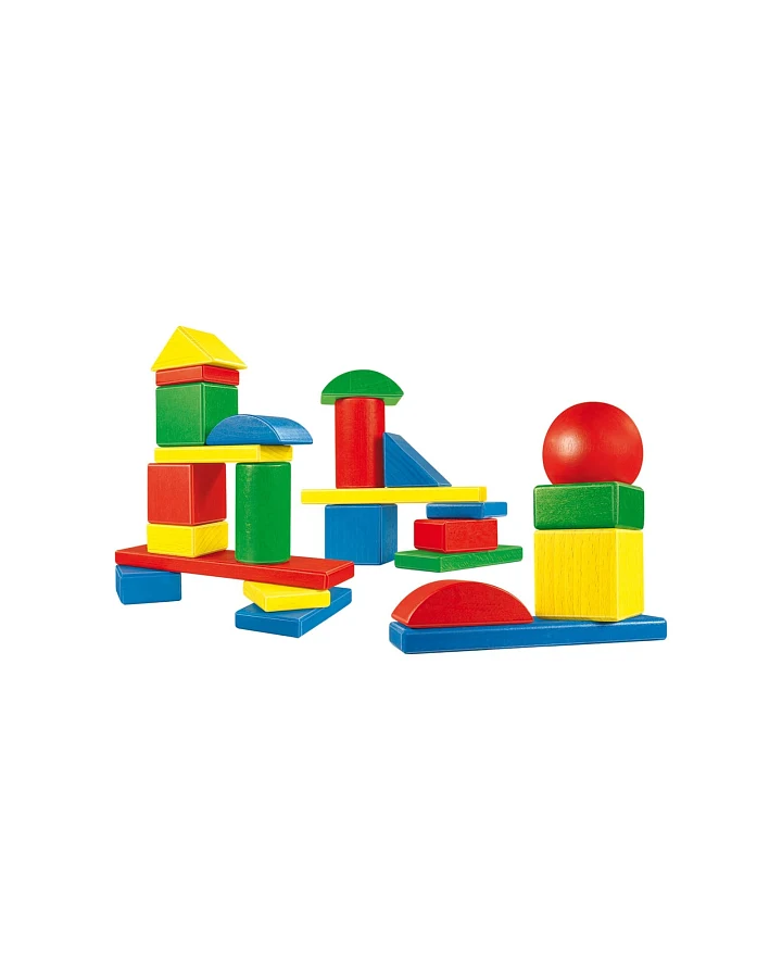 Nemmer Holzbausteine Baby Blocs Architect bunt 30-teilig 1,4 kg
