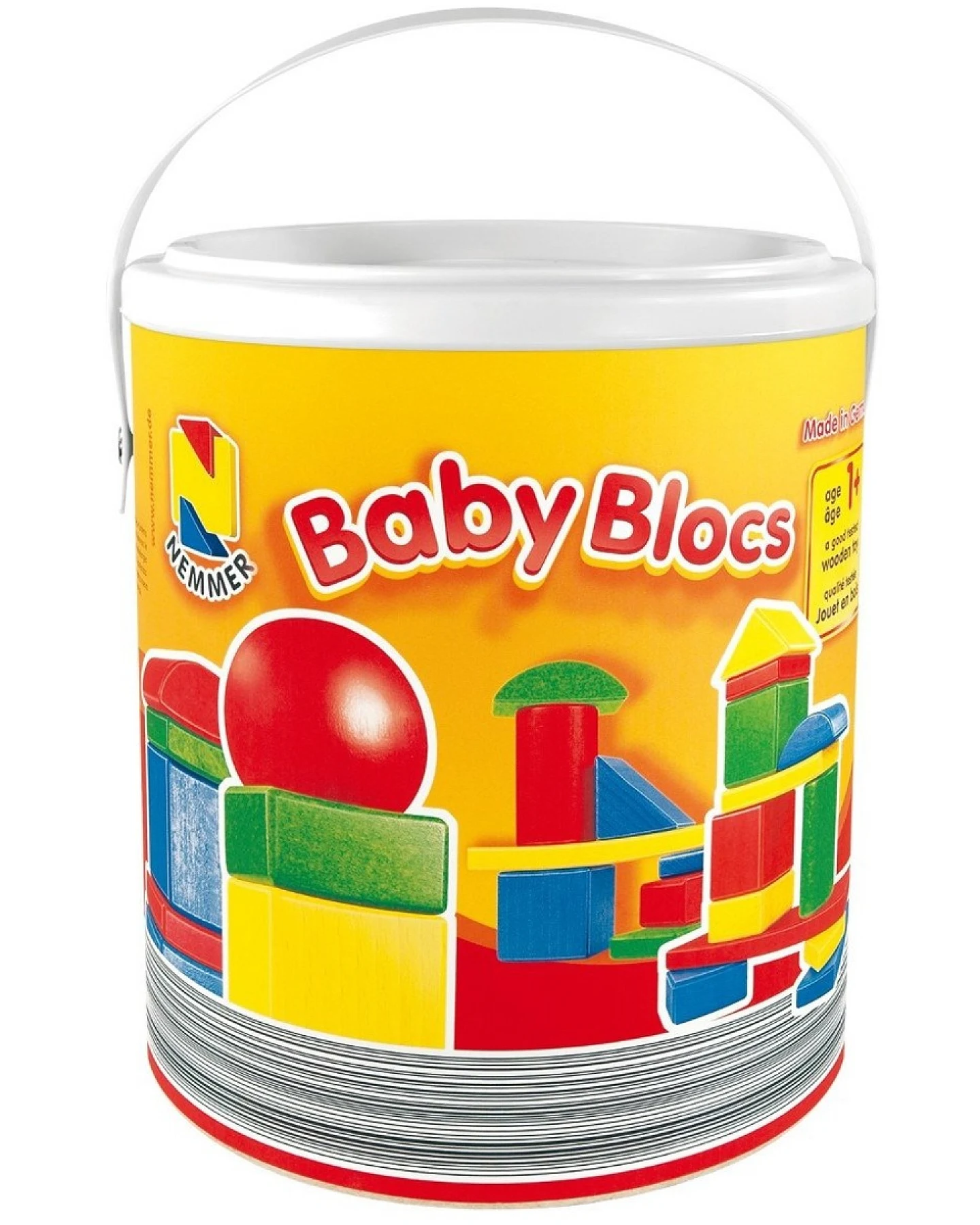 Nemmer Holzbausteine Baby Blocs Architect bunt 30-teilig 1,4 kg – Ansicht 2
