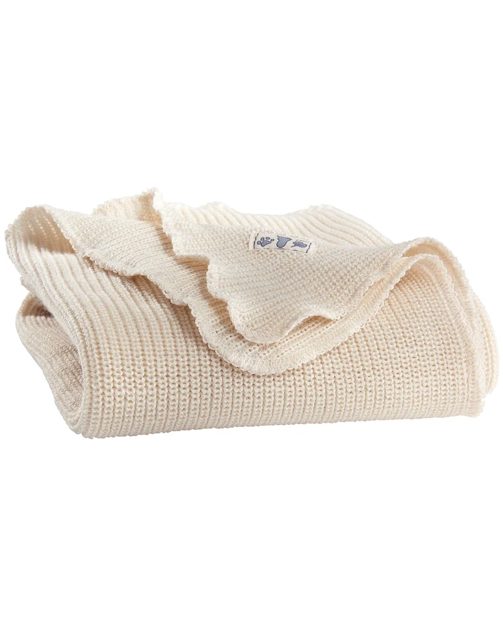 Lilano Babydecke Bio-Merinowolle natur Maße 90 x 85 cm