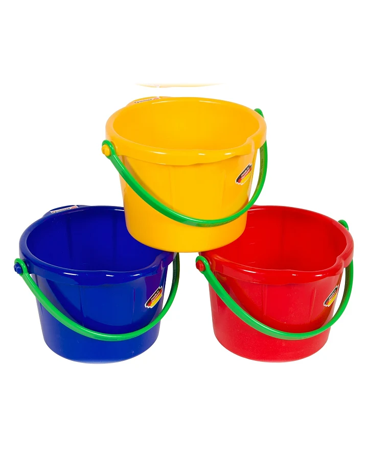 Spielstabil Kleiner Sandeimer für kleine Baumeister 1 Stück Kindereimer 17 x 11,5 x 17,5 cm