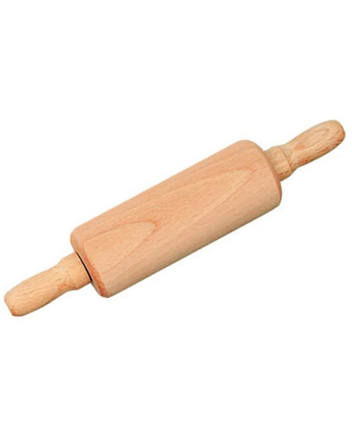 Kleine Teigrolle für Kinder Länge 20 cm, Stahlachse