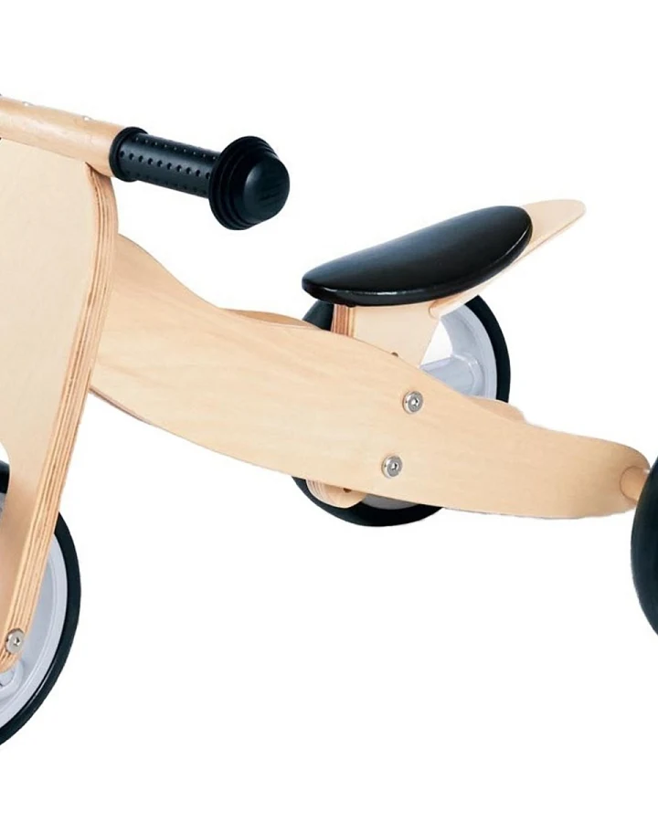 Pinolino Mini Holzlaufdreirad Holzlaufrad 6-fach verstellbares Mini Laufrad Dreirad