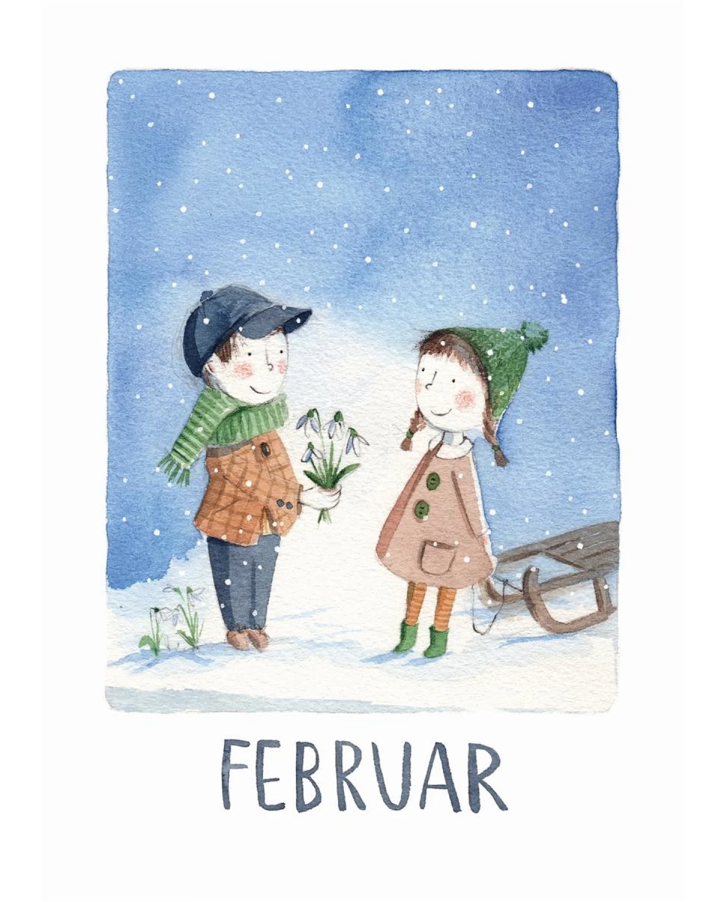 Postkarten Monate 12 Set Illustrationen von Stefanie Messing – Ansicht 2