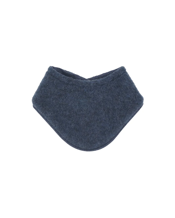 Dreieckstuch Bio-Schurwolle Fleece navy Gr. 1 (ab 3 Mon.)