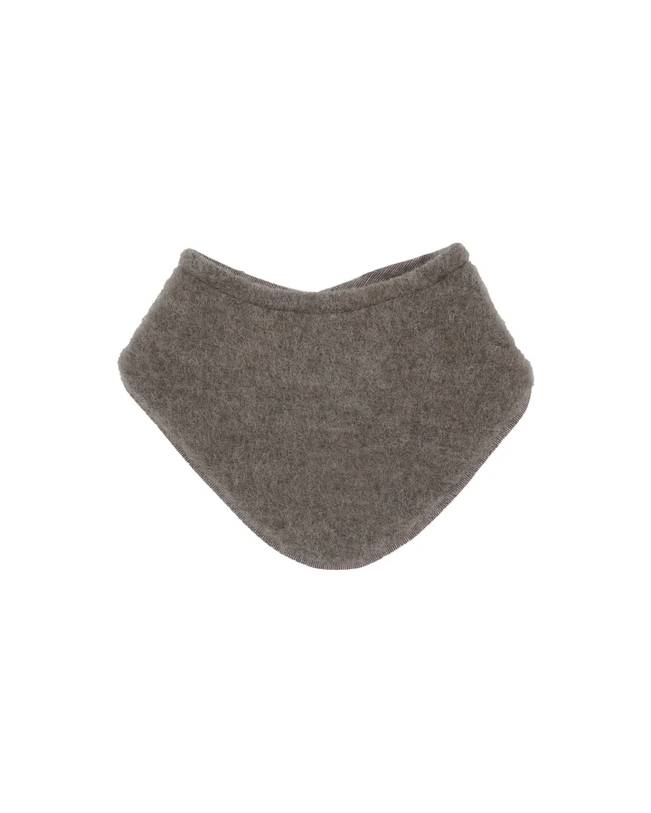 Dreieckstuch Bio-Schurwolle Fleece braun-meliert Gr. 0 (0-3 Mon.)