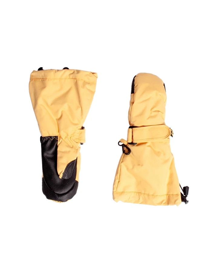 Kinder Handschuhe Fäustlinge mit Stulpen "Yellow" Gr.M (98-116), 3-5/6 Jahre