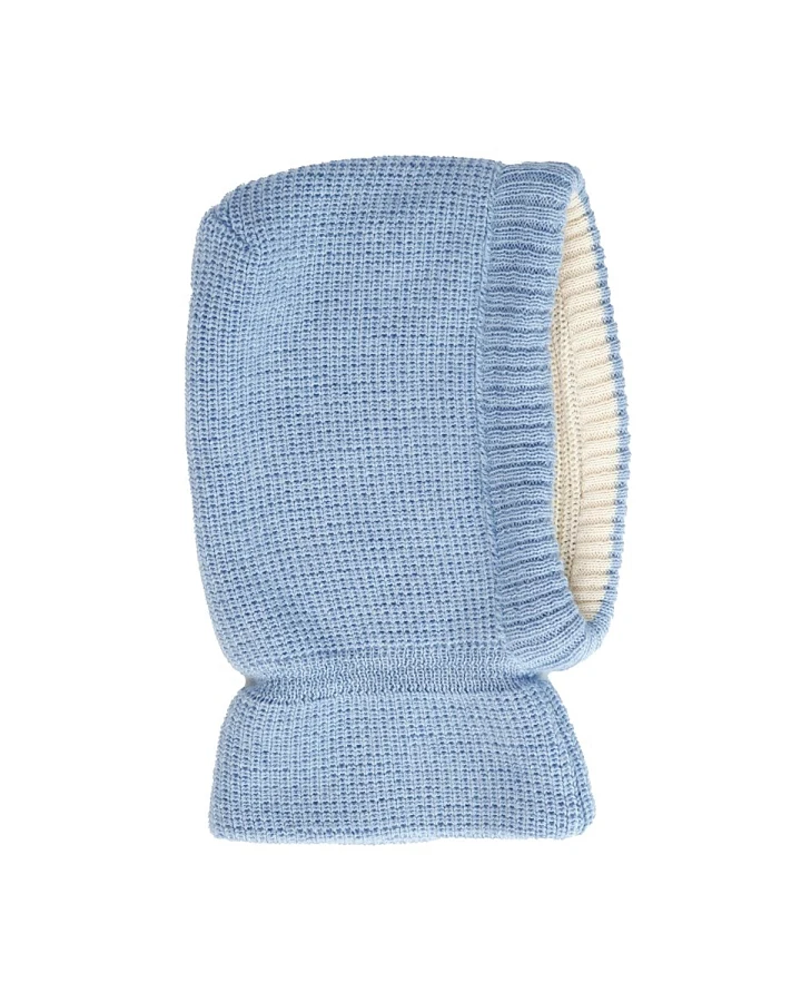Schalmütze pastelblau Gr. 50/52