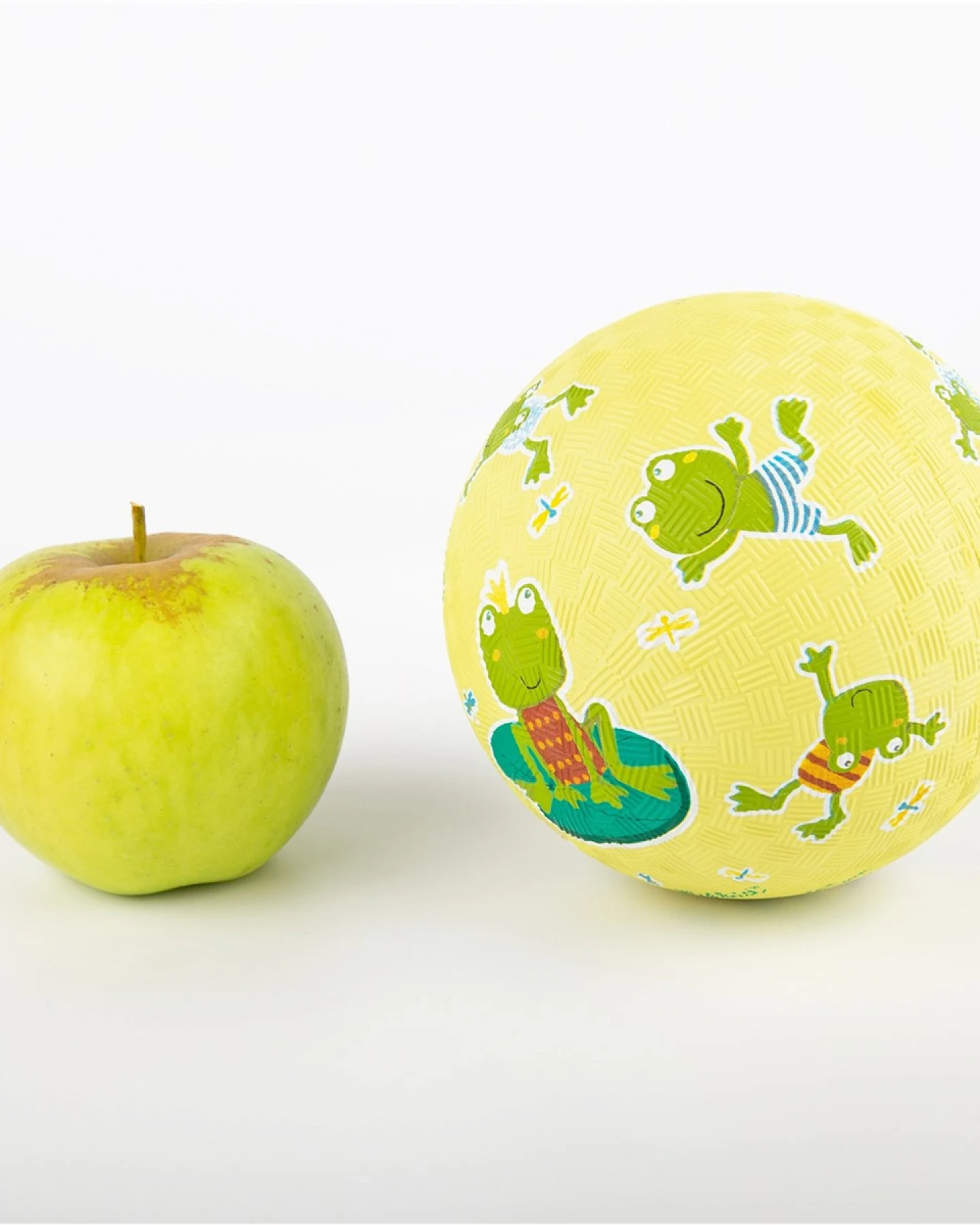 sigikid Kinderball Mini Naturkautschuk Frosch gelb Durchmesser 12 cm – Ansicht 2