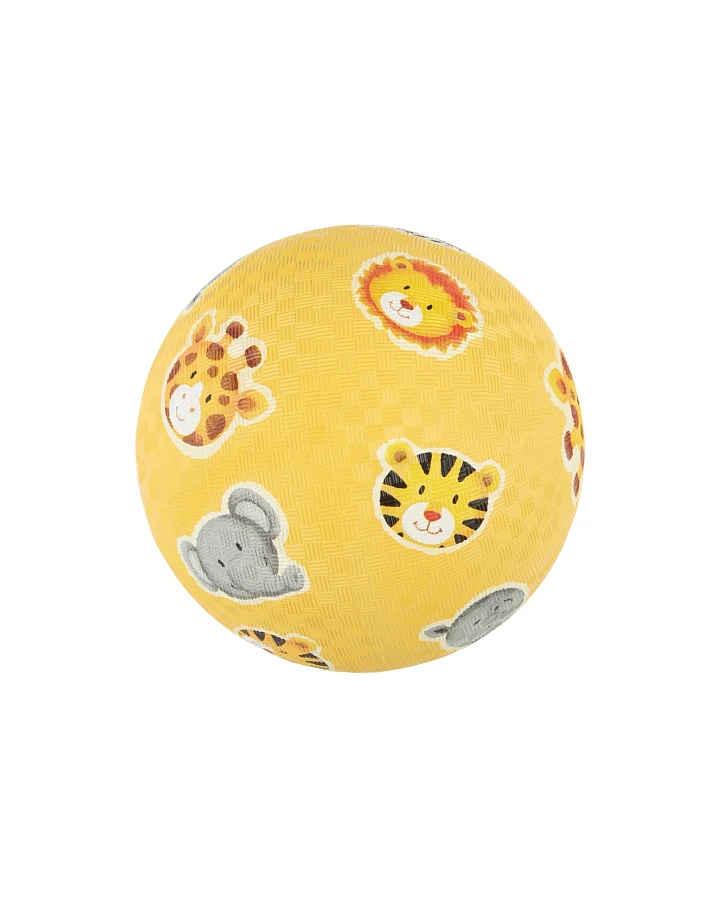 sigikid Kinderball Naturkautschuk Zootiere gelb Durchmesser ca. 17 cm