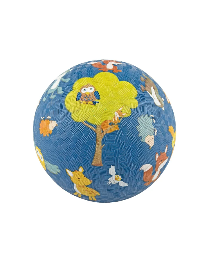 sigikid Kinderball Naturkautschuk Waldtiere blau Durchmesser ca. 17 cm