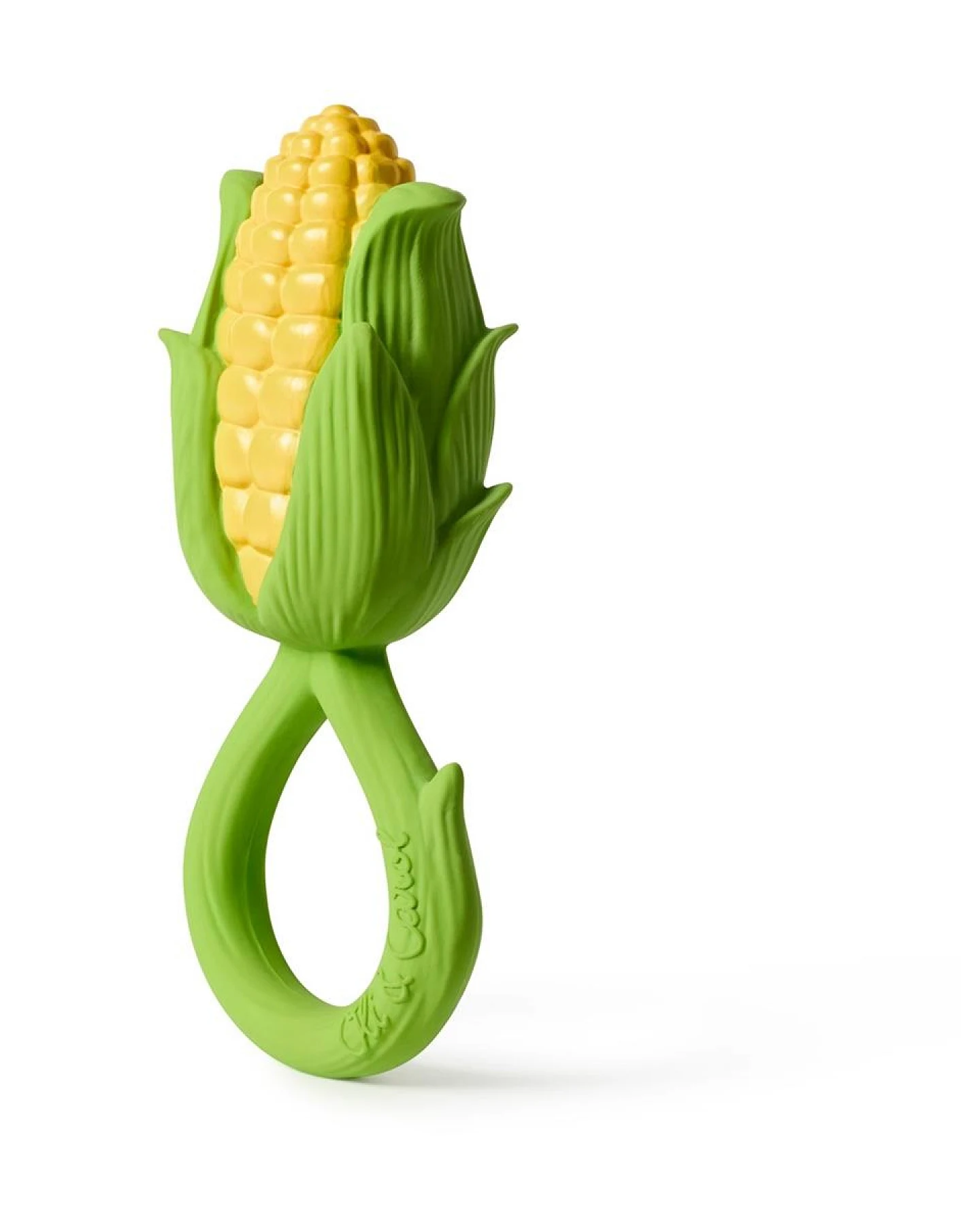 Baby Greifling und Rassel Naturkautschuk Corn Gr.1, Maße 6 x 4,8 x 11,3 cm – Ansicht 2