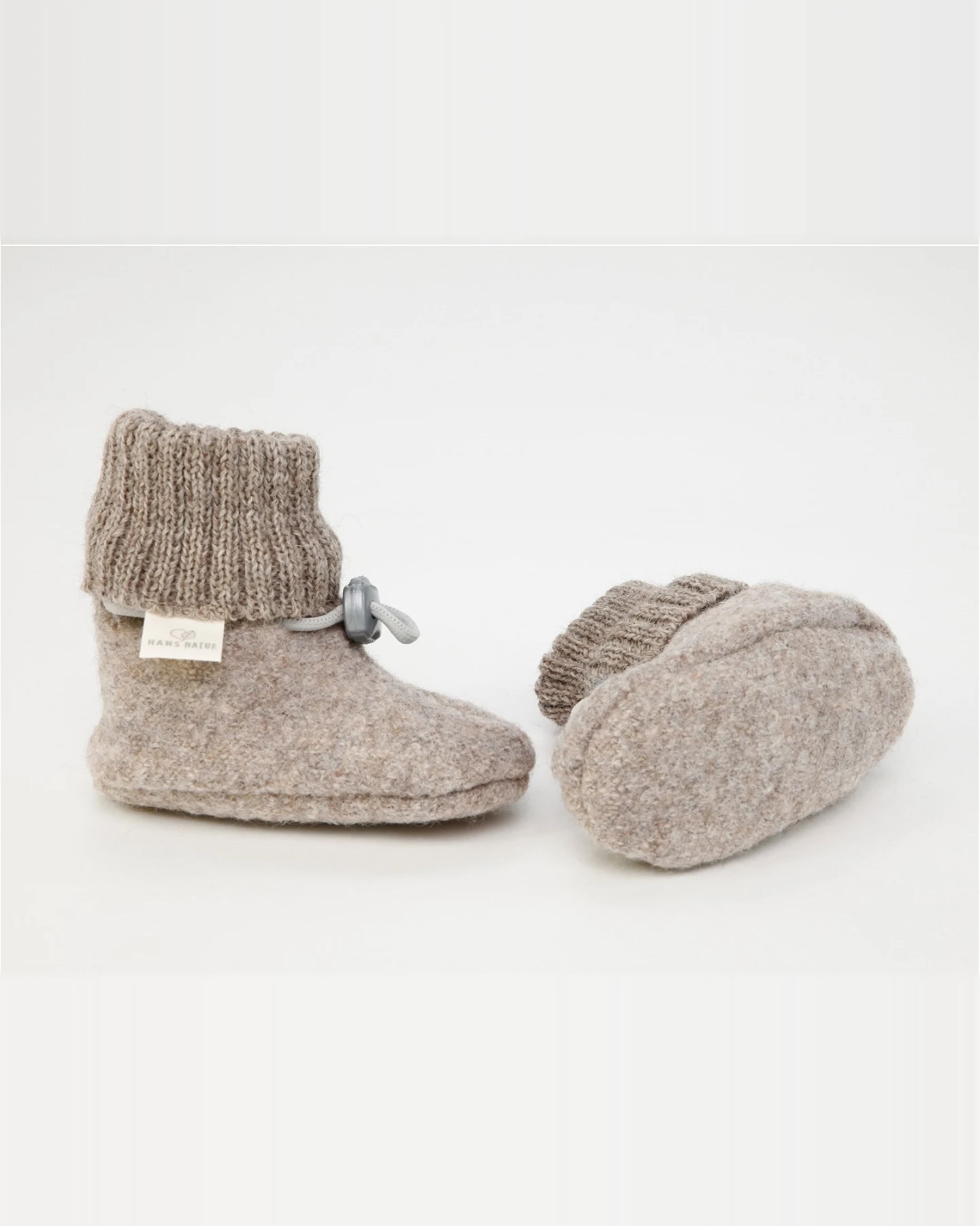 Baby Trageschuhe Schurwollwalk beigemelange Gr.20/21 – Ansicht 2