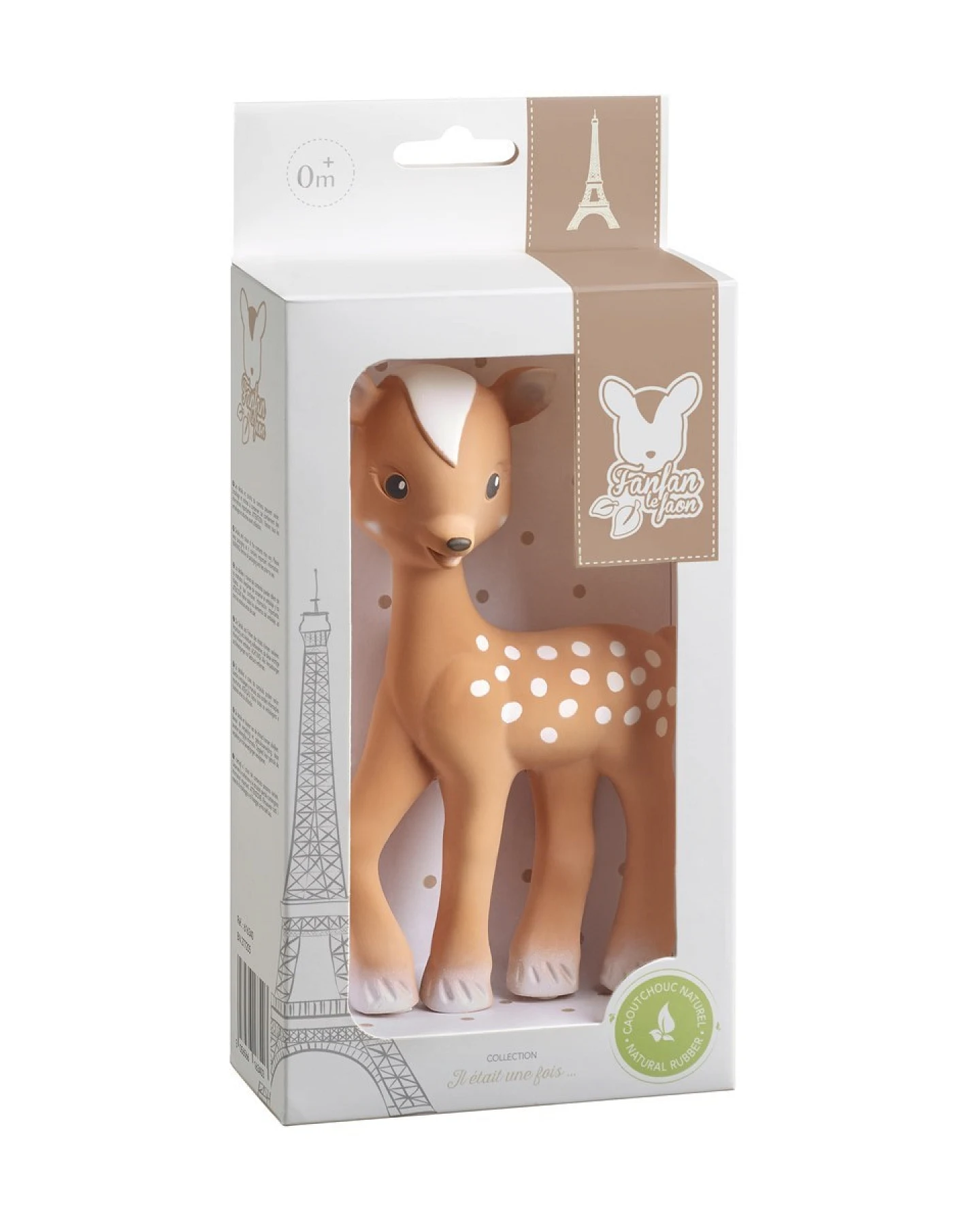 Greifling Fanfan, das kleine Rehkitz, Naturkautschuk Maße 15 x 9 cm – Ansicht 2