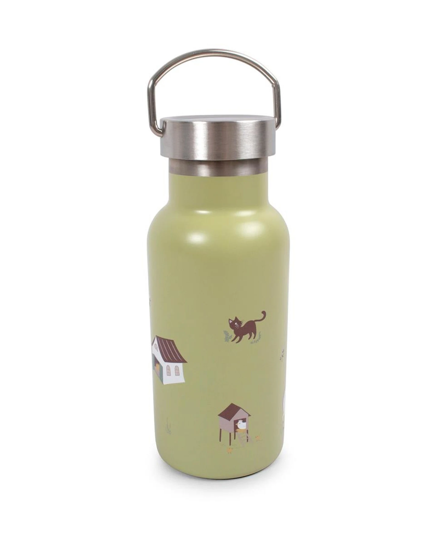 Kinder Trinkflasche Edelstahl - Magic Farm Maße 7,30 x 7,30 x 20,70 cm, Volumen 350 ml – Ansicht 2