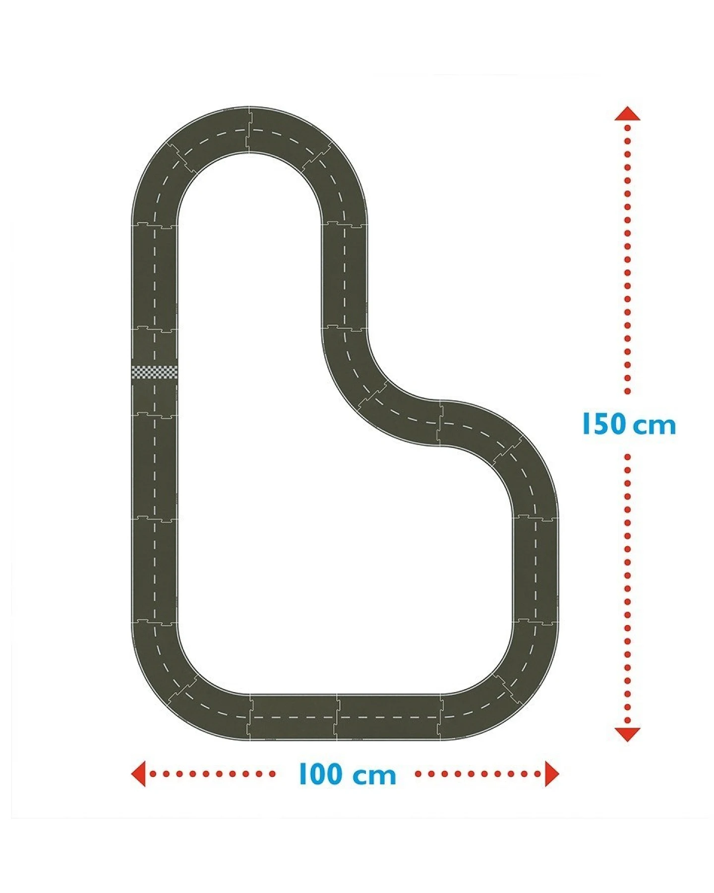 MyRoads Speilstraße - Racing Track - Starter Set Speed, 20-teilig Maße 35,0 x 18,0 x 7,5 cm – Ansicht 2