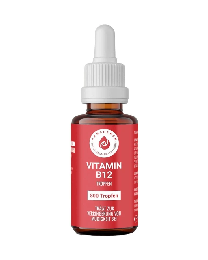 Vitamin B12 800 Tropfen "Anti-Müdigkeit & mehr Energie"