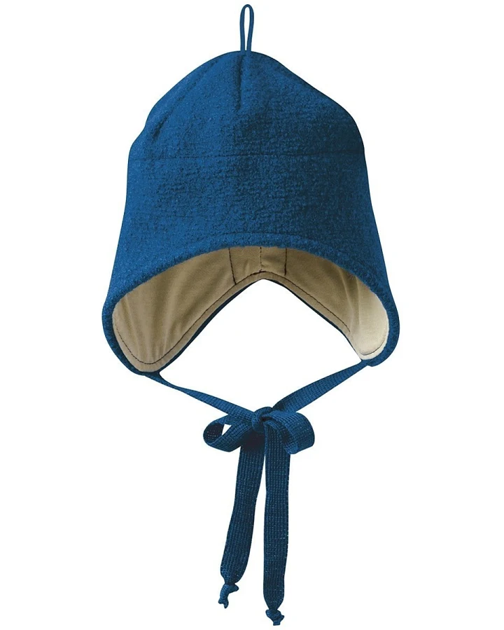 Disana Baby und Kinder Mütze Bio-Merinowolle marine Gr.46-50