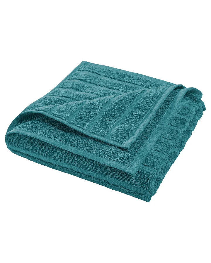 Handtuch Bio-Baumwolle Frottee Streifen petrol Maße 70 x 140 cm