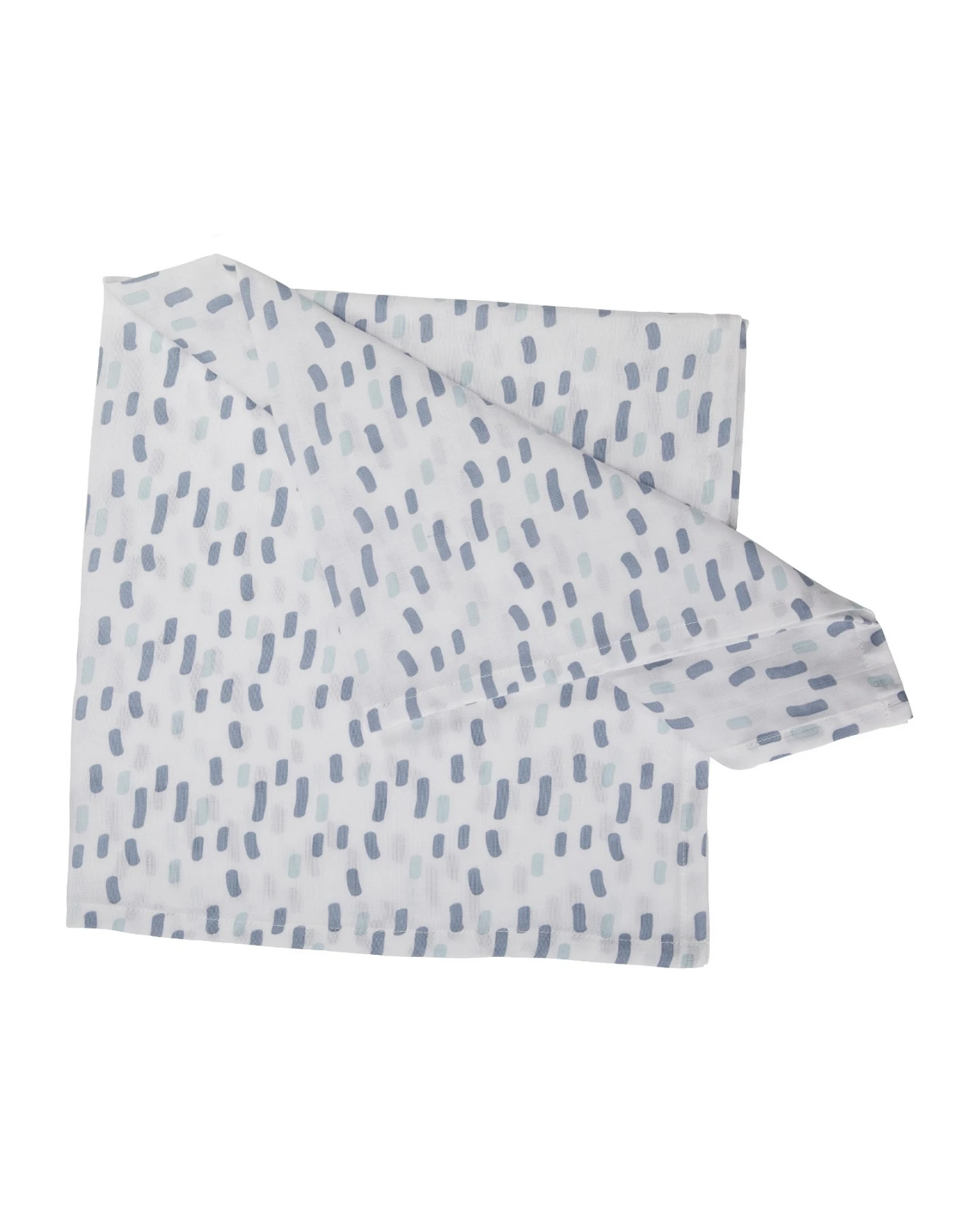 Spucktücher Bio-Baumwolle 3er-Set "Blauer Neon" Maße 75 x 75 cm – Ansicht 2